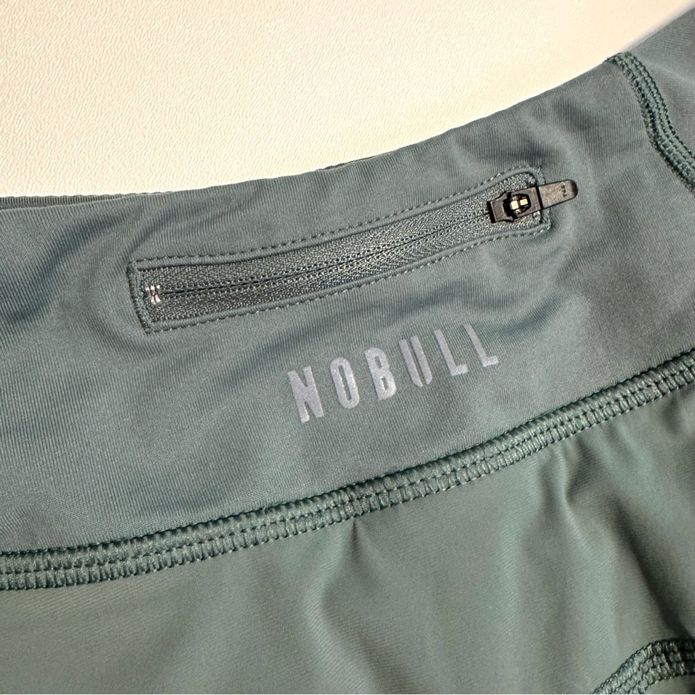 NOBULL Pace 3 Everyday Shorts Balsam Sage Green Athletic Workout Gym Shorts S - Picture 6 of 11